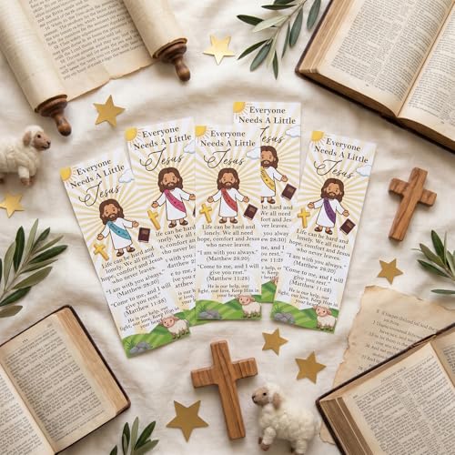 Jesus Loves You Figures Bookmarks - Cosmisun 200 Pcs Christian Religious Bookmark Paper Bible Verse Book Marks Page Marker Gifts for Women Men Sunday School Church Book Lovers Reading Party Rewards - color: Jesus Loves You