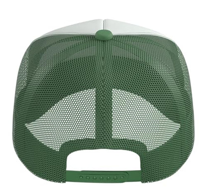 Created with a Destiny Ephesians 2 10 Bible Verses Trucker Hat with Adjustable Mesh Back - color: Kelly Green/White