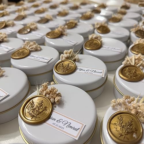 Luxury Mini Scented Candles with Bouquets – Wedding Candle Favors, Bridal Shower Favors, Party Favors for Adults, Personalized Birthday Favors, Elegant Hand-Poured Soy Candles (30 PCS, with Gift Box) - size: 30 PCS, style: WITH GIFT BOX