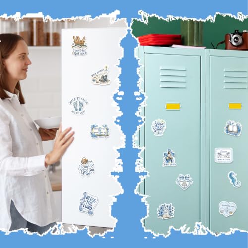 Prayer Board Stickers Supplies - 50 Pcs Blue Ocean Beachy Kit - color: Blue Beachy