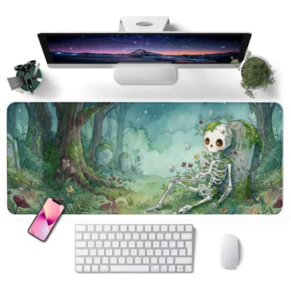 Mouse Pad, Desk Mat, 31.5x11.8in Large Mousepad, Forest Remains - color: Forest Remains