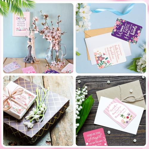 60 Pcs Faith Prayer Card for Women Bulk Christian Prayer Cards - color: Christian Women