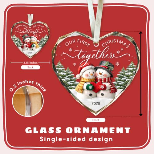First Christmas Together Ornament 2026 - Couples First Christmas Ornament - color: Together