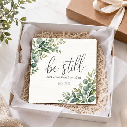 Be Still and Know That I Am God Wood Sign 5.1" Christian Decor(035 - color: Be still6