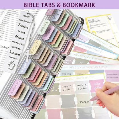 Purple Bible Study Journaling Kit for Women,Bible Learner Supples set - color: purple