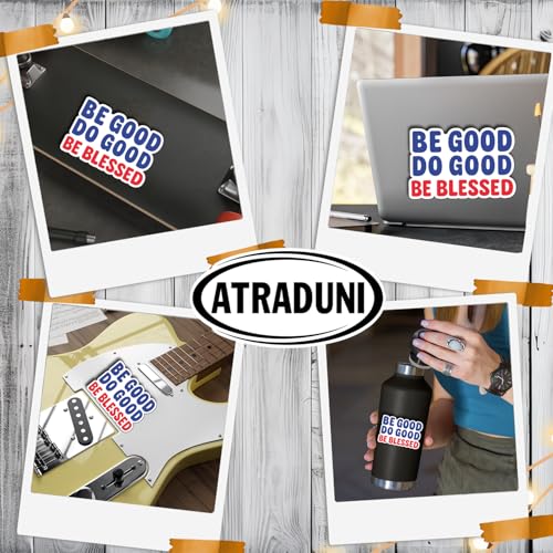 (3Pcs) Be Good Do Good Be Blessed Stickers Inspirational Faith Positive Quote Motivational Gifts Waterproof Vinyl Decals for Laptop Water Bottle Car Size 2" x 3" - color: Be Good Do Good Be Blessed