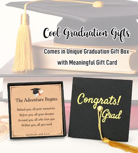 TONY & SANDY Christian Gift for Him Kids Teen Boys Adults Men Cross Bracelet Son Grandson Birthday Graduation Easter Religious Gifts for Men Christmas - style: Graduation ( 7.5 Inches )