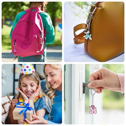 Cute Keychain Bulk,Cute Key Chain for Car Keys Purse Bag Rewards - color: Balloon Dog-30