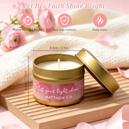 Christian Gifts For Women, 9Pcs Inspirational Religious Birthday Gift Set - color: White-Christian