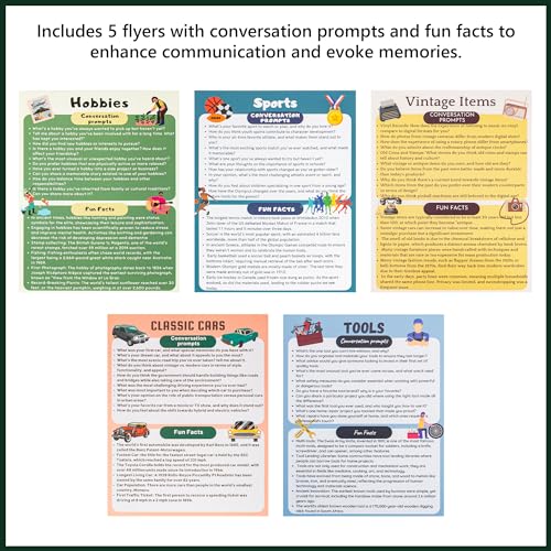 Assistex Matching Game Activity Board - Dementia Activities for Seniors - Memory Games for Adults with Alzheimers - Memory Loss and Alzheimers Activities - Matching Card Memory Games for Seniors - style: Men's Edition