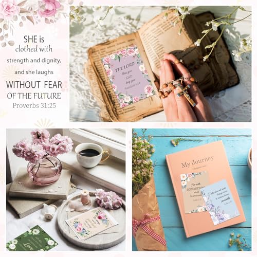 60 Pcs Christian Prayer Cards Bulk for Women Scripture Cards with Bible Verses Faith Religious Gifts Mini Scripture Wallet Card for Church Women Gift Party Favor Supplies - color: Women Prayer