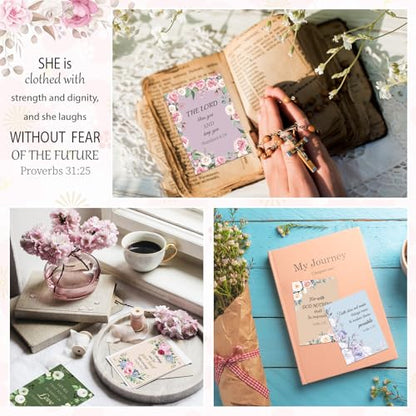 60 Pcs Christian Prayer Cards Bulk for Women Scripture Cards with Bible Verses Faith Religious Gifts Mini Scripture Wallet Card for Church Women Gift Party Favor Supplies - color: Women Prayer
