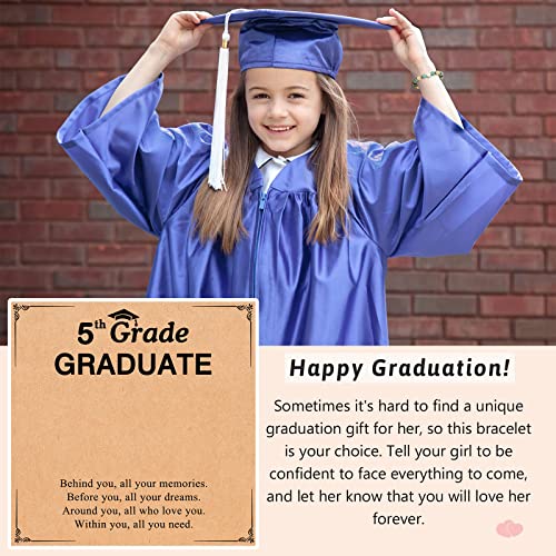 UPROMI To My Daughter/Granddaughter/Niece Bracelet Gifts for Girls - style: 5th Grade Graduate