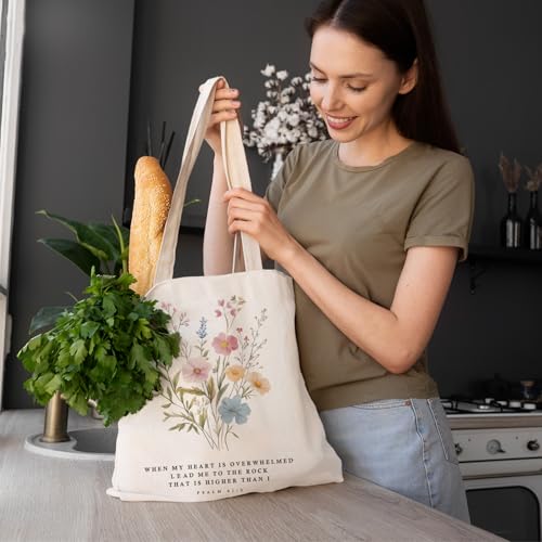 FBB Christian What's the Best that Could Happen Inspirational Tote Bag - color: Psalm 61:2