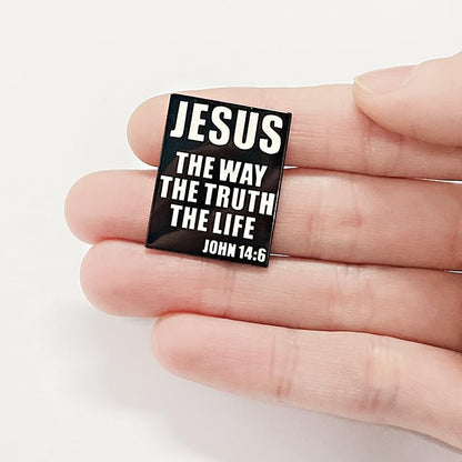 Pinposni Jesus The way The truth The life Enamel Lapel Pin badge brooch