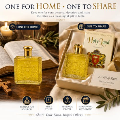 Holy Land Anointing Oil with Frankincense & Myrrh - 50ml (Pack of 2) - size: 1.7 Fl Oz (Pack of 2)