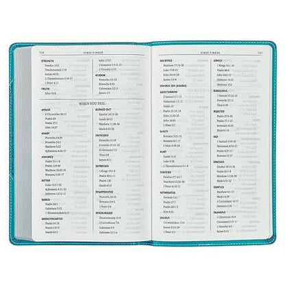 KJV Holy Bible, Gift Edition for Girls/Teens King James Version, Faux Leather Flexible Cover, Teal Butterfly (KJV Gift Editions)