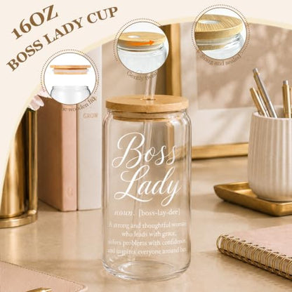 LUICONMO Thank You Gifts for Boss Lady, Bosses Day Gifts for Women - style: Boss