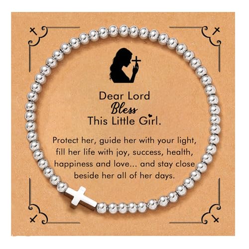 RZKING Cross Bracelet for Women, Christian Gifts for Women Friends Mom - style: Bless