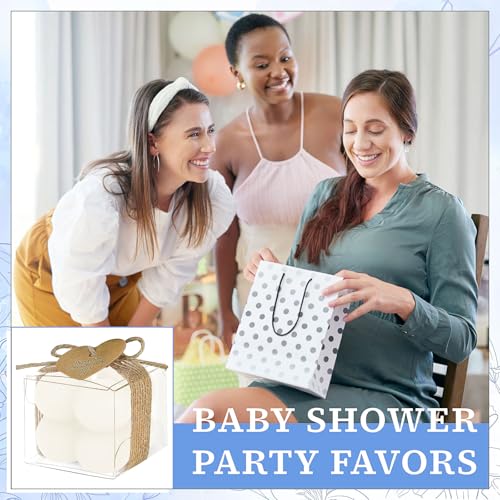30 Sets Mini Bubble Candles Wedding Favors for Guests, 1.57" Soy Wax Candle - color: Ivory