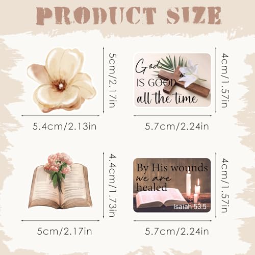 Christian Prayer Board Supplies - 50 Pcs Brown Bow Jesus Stickers - color: Brown Bow