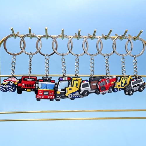Cute Keychain Bulk,Cute Key Chain for Car Keys Purse Bag Rewards - color: Car-30