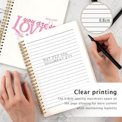 Coquette Pink Bow Christian Notebook, John 3:16 Bible Journaling, Religious Prayer Journal for Woman, Church Notes Notebook, Scripture Hardcover Spiral Notebooks 5.5x8.3 Inch - color: 05-Bible(04)