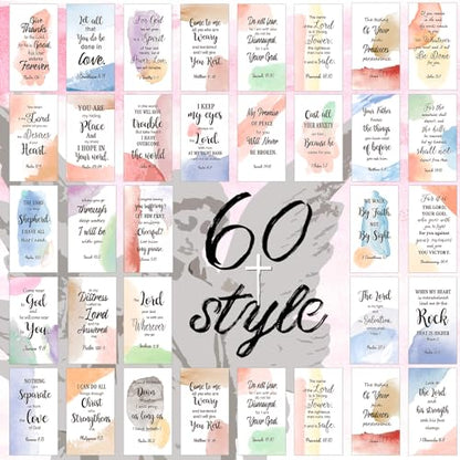 Estune 240 Pcs Bible Verse Cards bulk with Full Scripture, Cute Style - style: Cute Style