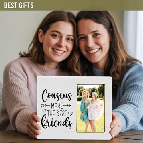 Cousin Gifts Picture Frame, Cousins Make the Best Friends Gifts Picture Frame - color: Cousin