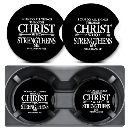 2 Pack Christ Car Coasters for Cup Holders,Neoprene Anti Slip Mat - color: CHRIST