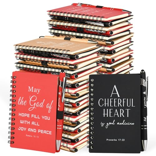 30 Sets Christian Prayer Journals with Pens, Christian Gifts, Multicolor - color: multicolor