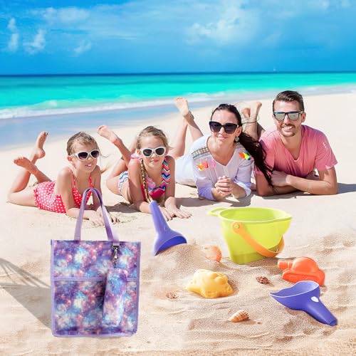 Kids Cute Tote Bags for Boys Girls Ages 4-16,Handbags with Pencil Case, Book Tote Bags with Zipper for School and Playtime (galaxy) - color: Galaxy