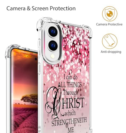 for Samsung Galaxy S25 Edge Case - Pink Bible Verses - color: Pink Bible Verses, size: Galaxy S25 Edge