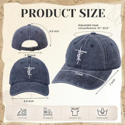 6/12 Pack Christian Hats Bulk for Men Women - style: Style 6