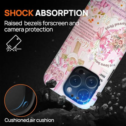 Magnetic Case for iPhone 14 Pro, Compatible with Magsafe PC Hard Shell & Silicone Inner Bumper Anti-Scratch Full-Body Cover Shockproof Slim Design Retro Newspaper Collage Religious Jesus - color: Retro Newspaper Collage Religious Jesus, size: iPhone 14 Pr