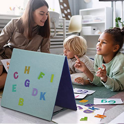 CHEFAN Foldable Felt Board for Toddlers and Felt Numbers for Kids