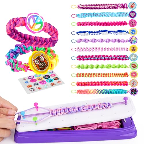 VERTOY Friendship Bracelet Making Kit for Girls - Popular Toys for 7 8 9 10 11 12+ Year Old, Arts and Crafts Bracelets Maker Activities Supplies, Ideas Birthday Gifts Age 6-12 yr Girl - color: Purple