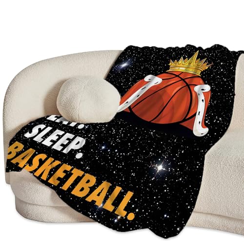 jamie world Basketball Blanket Sports Throw Fleece Players Gifts 50"X40" - color: Basketball Galaxy, size: 50"x40"