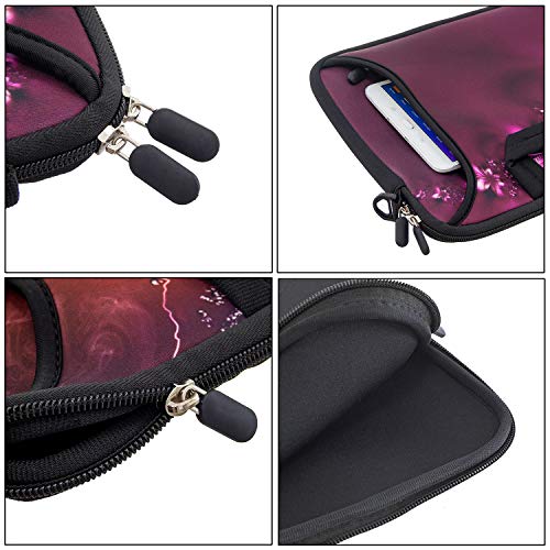 RICHEN 10 inches Messenger Bag Carrying Case Sleeve with Handle Accessory Pocket Fits 7 to 10-Inch Laptops/Notebook/ebooks/Kids tablet/Pad (7-10.2 inch, Flowers) - color: Flowers, size: 7-10.2 inch