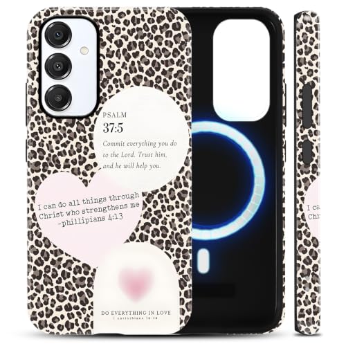 Jesus Bible Verses Phone Case for Samsung Galaxy A16 5G 6.7", Floral Christian Case, I Can Do All Things Philippians 4:13 Cover Compatible with MagSafe PC TPU 2 in 1 Drop Resistant Glossy - color: Beach, size: for Samsung Galaxy A16 5G