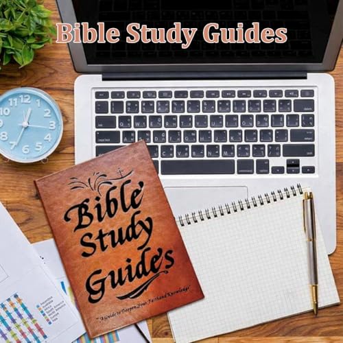 Bible Study Guide , 66 Page Bible Study Journal , PU Leather Notebook | Scripture Summaries & Daily Reflections, Beginner Friendly Spiritual Workbook, Ideal Christian Bible Gift for Women Men Elders Teens (Brown)
