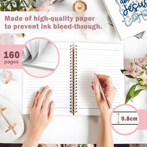 Lacama Christian Gifts for Women Inspirational Gifts for Women, Blue Bible Study Notebook, Prayer Journal for Women, Bible Journal, Cute Let Me Tell You About My Jesus Spiral Notebook - color: Let Me Tell You About My Jesus