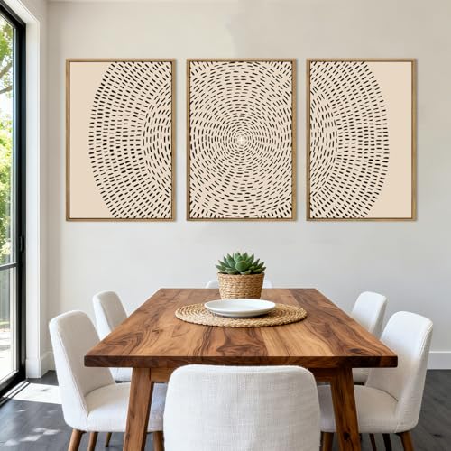 ANHUIB Large Jesus Wall Art 24x36 Inch Jesus Feeds The 5000 Canvas Wall Art Set of 3 Framed Christian Wall Decor Modern Abstract Art Print for Living Room Bedroom Office Home - color: Jesus, size: 36"L x 24"W