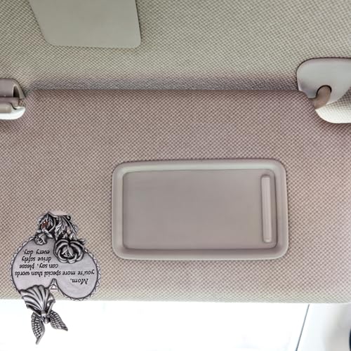 Wowser Mom Drive Safely Visor Clip, Heart and Angel Design,1-7/8 Inches
