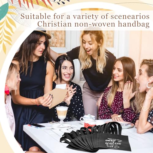 Sweetude 48 Pcs Christian Gift Bags Bulk, Bible Verse Gift Bags for Women - color: Black, style: Bible