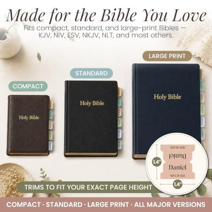 90 Christian Bible Tabs for Women - Pastel Boho - color: Pastel Boho