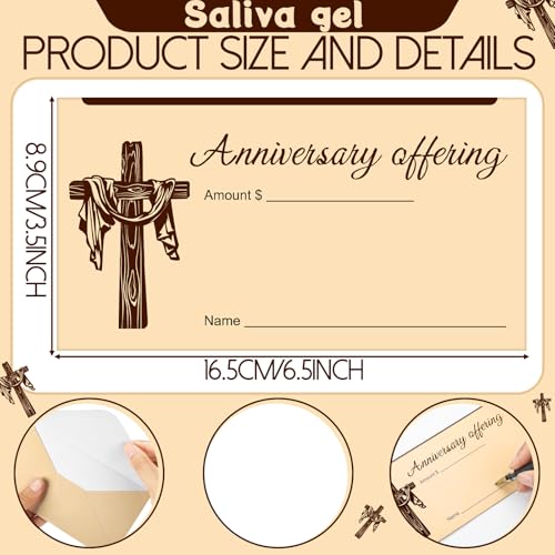 AmazingSpark 120 Pcs Memorial Gift Offering Envelope for Church