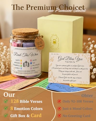 2026 New Christian Gifts for Women Men - 8 Emotion Bible Verse Jars - color: Bible Verse Jars for Everyone