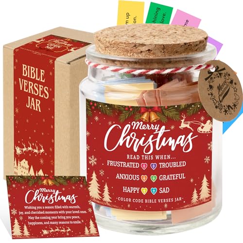 Christmas Bible Jar - color: Christmas Bible Jar Red