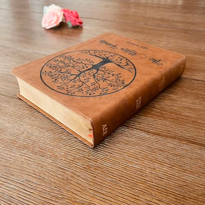 STARKENBURG COMPANY Personalized Family Bible, Custom Engraved KJV Wide-Margin Family Bible for Wedding, Christian Gifts for Wedding